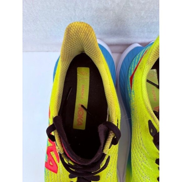 Hoka One One Mach 5 Womens Size 9.5B Neon Burst Running Sneakers - Picture 3 of 9